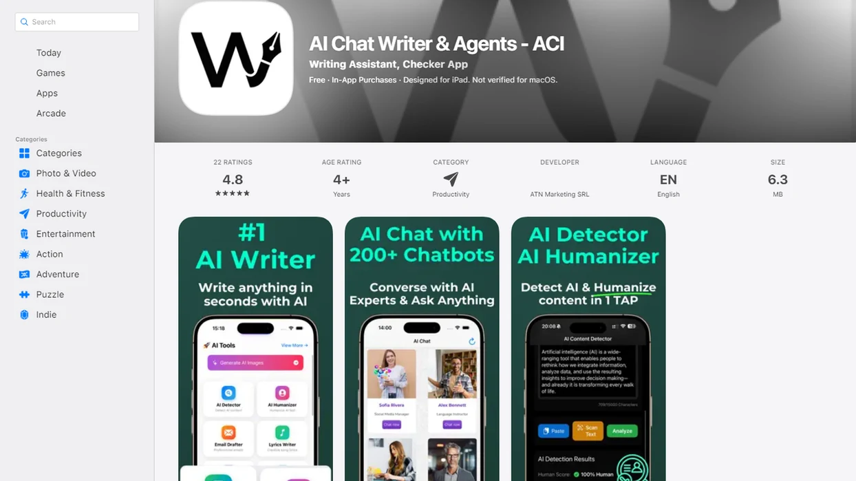 AIACI interface screenshot
