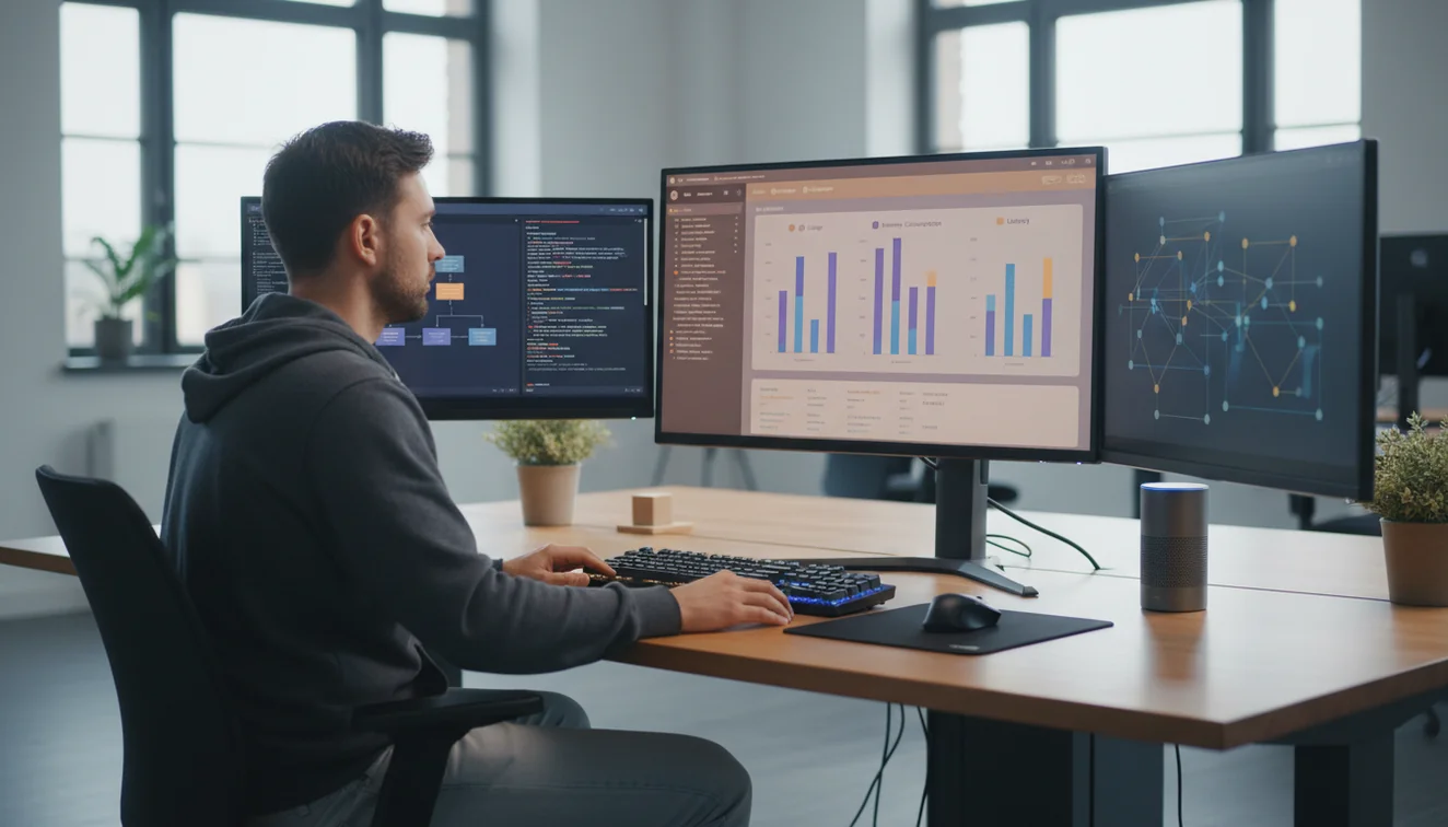 AI agent production workflow showing observe decide act verify cycle