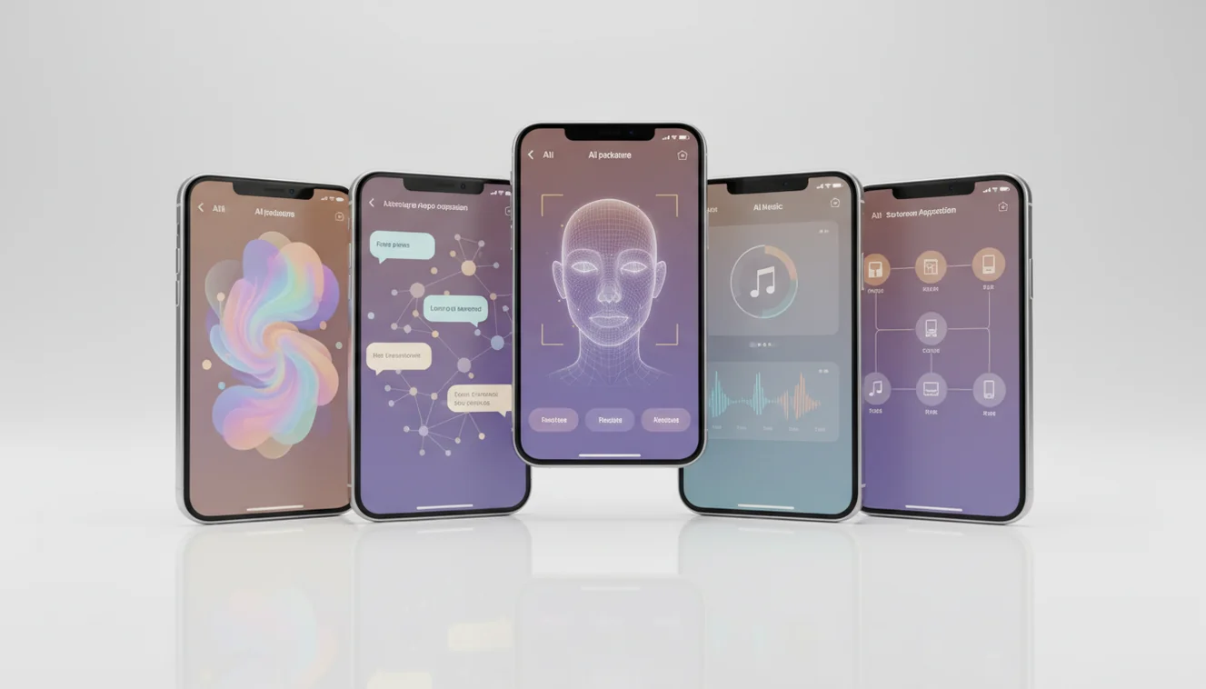 Top iOS AI apps 2026 comparison showing features and ratings