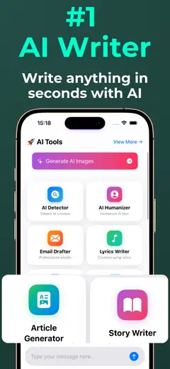 ACI: AI Writer & AI Chat screenshot from the App Store listing