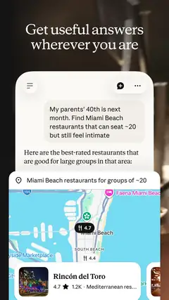 Claude screenshot from the App Store listing