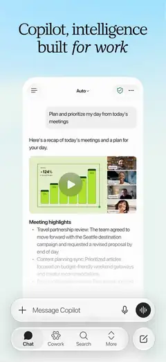 Microsoft Copilot screenshot from the App Store listing