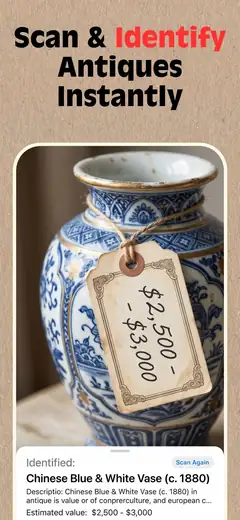 Antique Identifier TIQ screenshot from the App Store listing