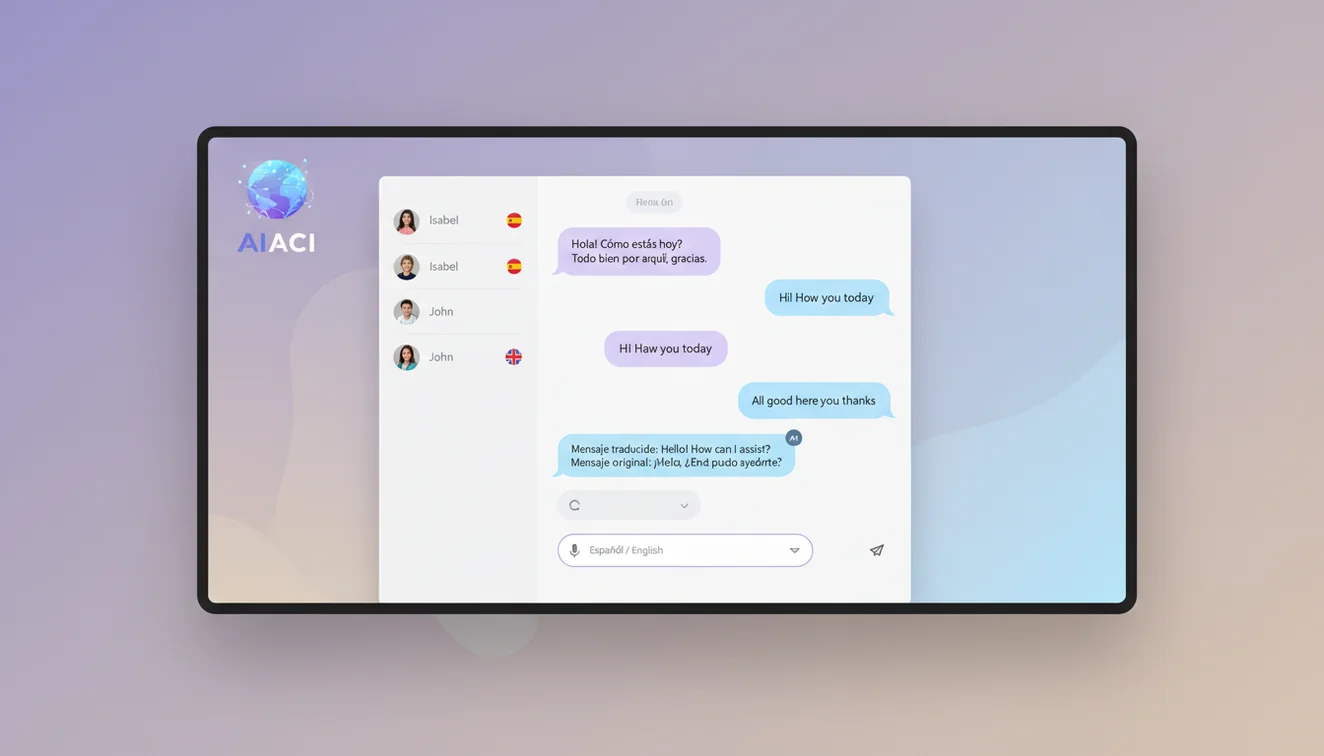 Chat IA supporting multilingual conversations across Spanish, English, French, and more
